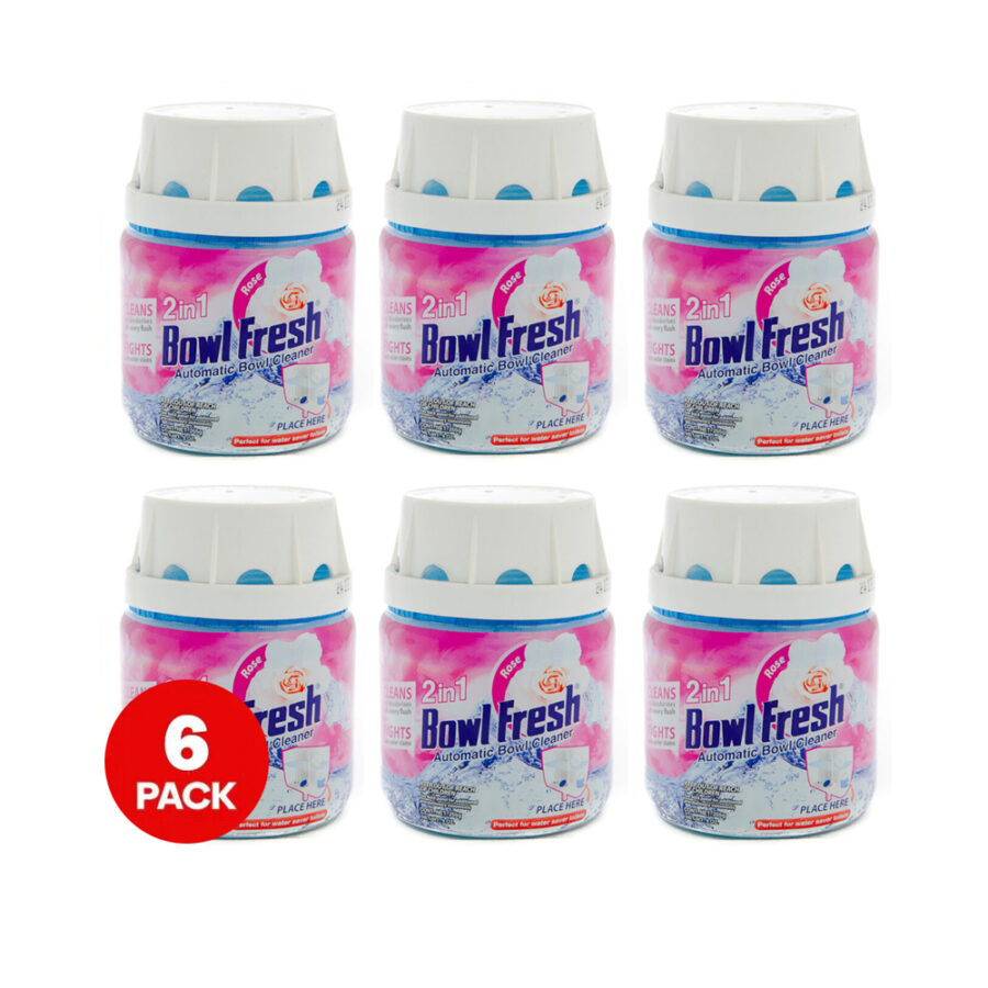 Bowl Fresh Automatic Bowl Cleaner 6 x 255g Rose