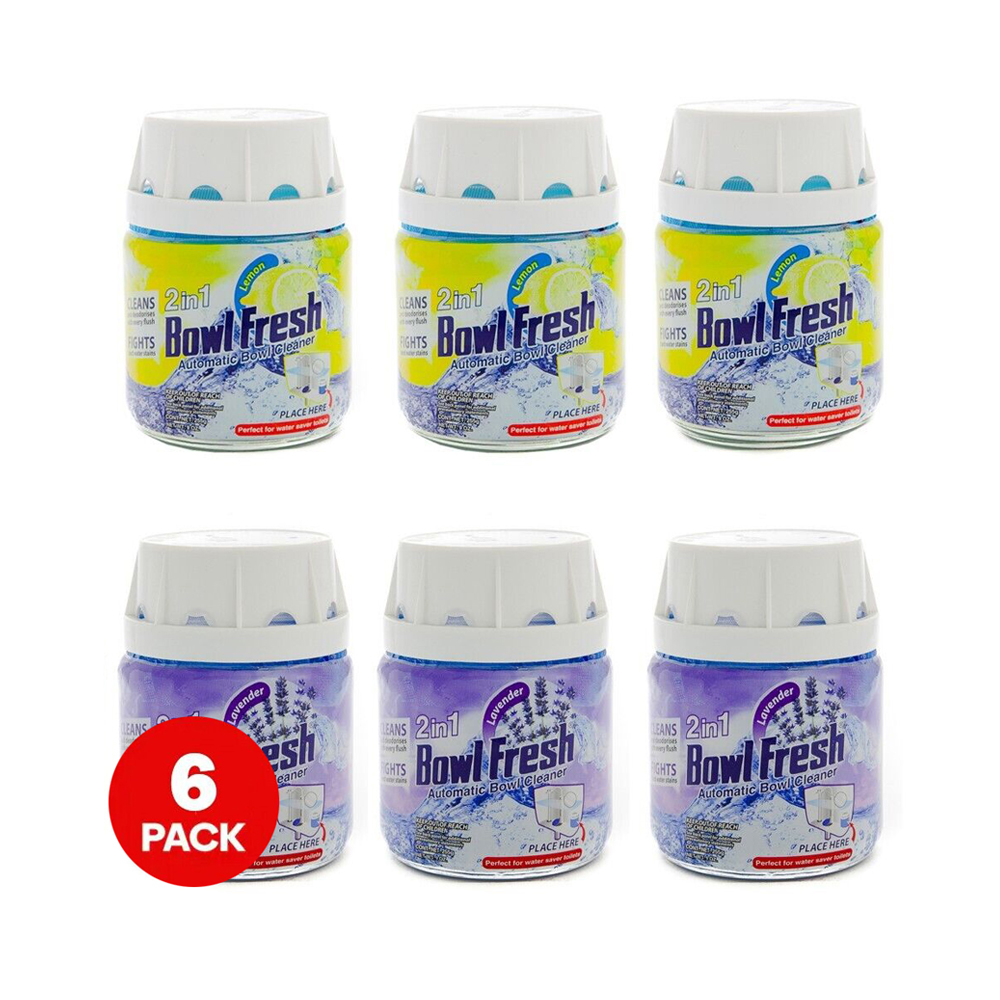 Mix Pack Bowl Fresh Automatic Bowl Cleaner 6 x 255g Lavender and Lemon
